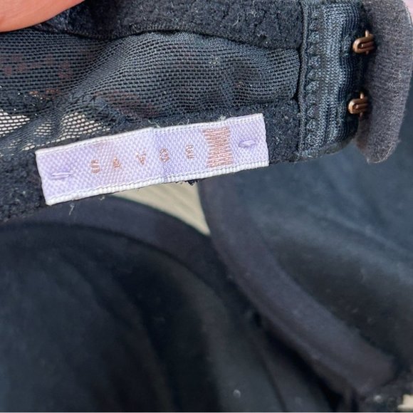 Savage x Fenty Black Lace Trim Bra - Picture 4 of 7